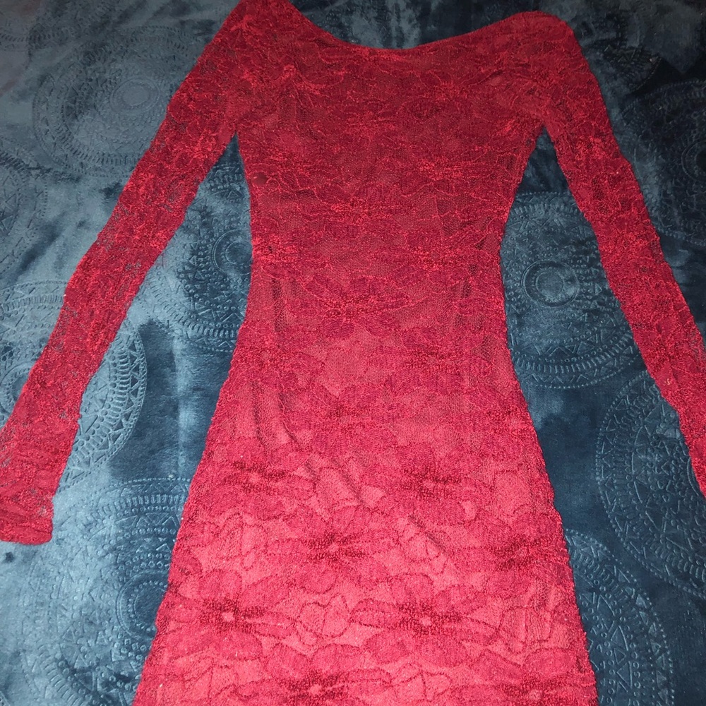 Red lace dress ❤️